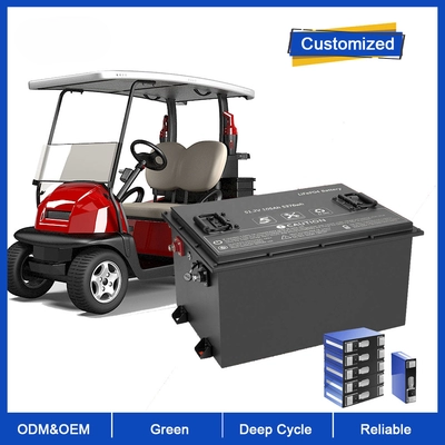 OEM ODM 51.2V 60AH 105AH 150AH 200AH Lithium Ion Battery Pack For EV/RV Golf Cart