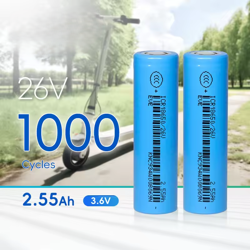 EVE 18650 3.6V 2550mah Lithium Ion 18650 26V